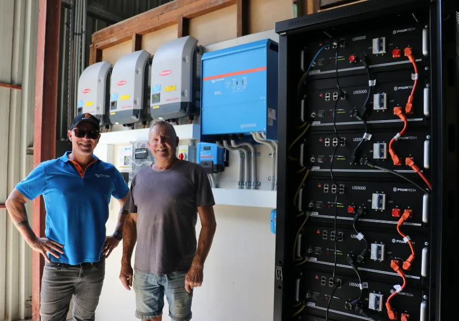 Solar and battery system in Tambourine Mountain